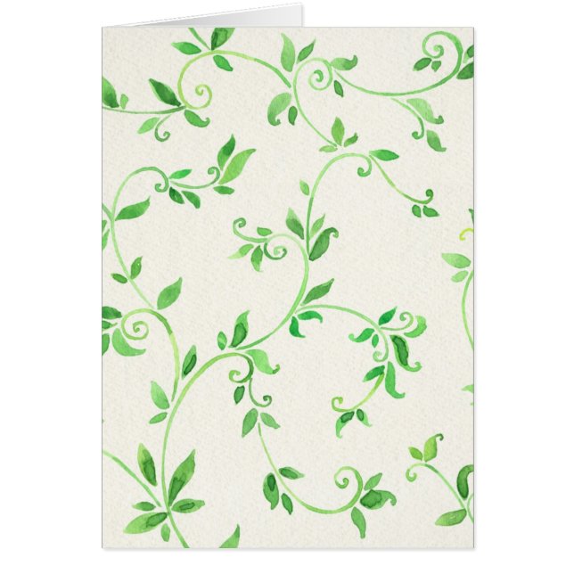 Watercolor leaves pattern (Front)