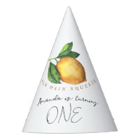 Watercolor lemon 1st birthday party