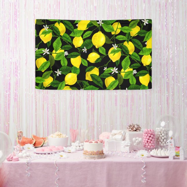 Watercolor Lemon 2 Banner (Party)