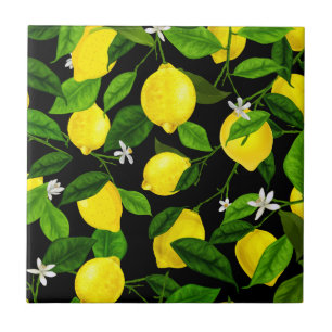 Watercolor Lemon 2 Tile
