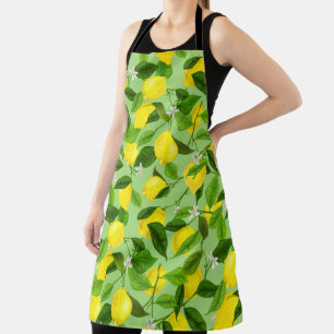 Watercolor Lemon 3 Apron