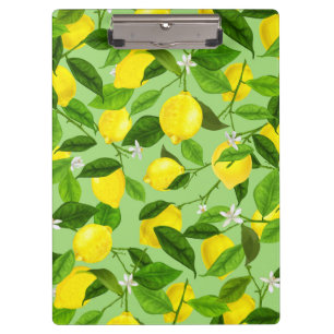 Watercolor Lemon 3 Clipboard