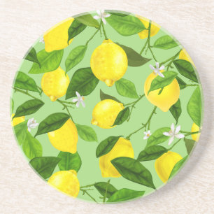 Watercolor Lemon 3 Coaster