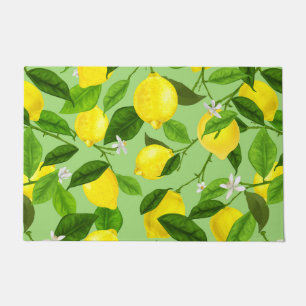 Watercolor Lemon 3 Doormat
