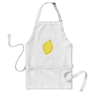 Watercolor Lemon Adult Apron