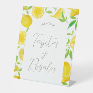 Watercolor Lemon Bridal Shower Gifts Sign