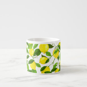 Watercolor Lemon Espresso Cup