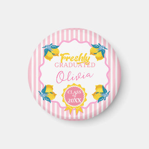 Watercolor Lemon Freshly Graduated Party Class 26  Magnet