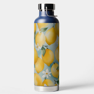 Watercolor Lemon/fruit Water Bottle