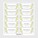 Watercolor Lemon Guest Address Labels<br><div class="desc">Simple address labels with watercolor lemon guest address labels</div>
