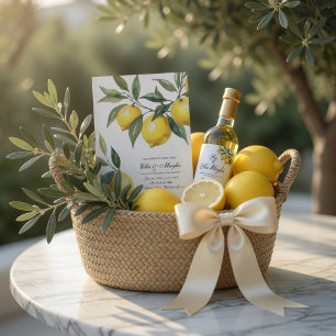 Watercolor Lemon  Invitation