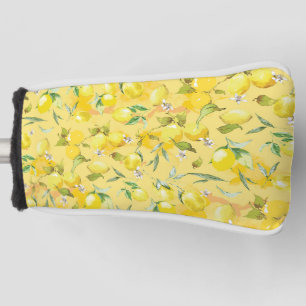 Watercolor lemon IV Golf Head Cover