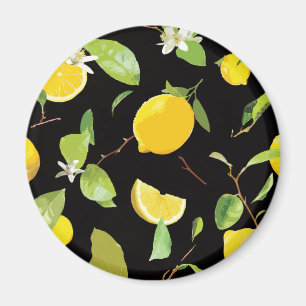 Watercolor Lemon & LeavesWatercolor Lemon & Leaves Magnet