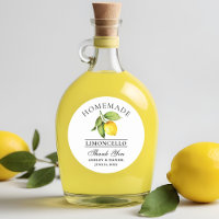 Watercolor Lemon Limoncello Wedding Thanks