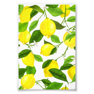 Watercolor Lemon Photo Print