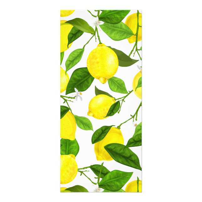 Watercolor Lemon Rack Card (Front)