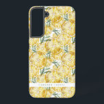 Watercolor Lemon Slices Pattern Personalised Samsung Galaxy Case<br><div class="desc">Customisable Samsung Galaxy Case featuring watercolor pattern of lemon slices. Personalise by adding your own name or adding a short phrase. This lemon Samsung Galaxy Case is perfect as a personalised gift.</div>
