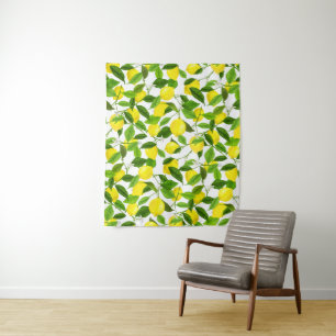 Watercolor Lemon Tapestry