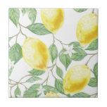 Watercolor Lemon Tile<br><div class="desc">Watercolor Lemon,  textile,  fabric,  leaf,  green,  yellow,  lemon,  fruit,  seamless,  background,  natural,  design,  artwork,  mode,  pattern</div>