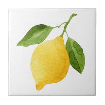 Watercolor lemon