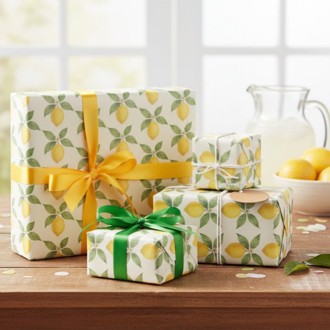 Watercolor Lemon Wrapping Paper (Creator Uploaded)