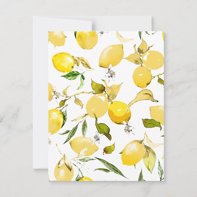 Watercolor lemons 17 card (Front)