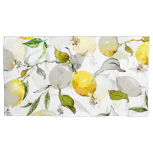 Watercolor lemons 20 pillowcase