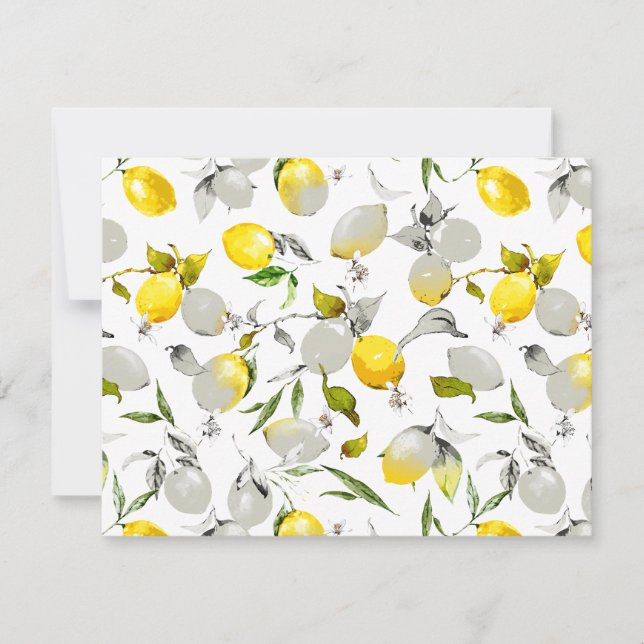 Watercolor lemons 21 card (Front)