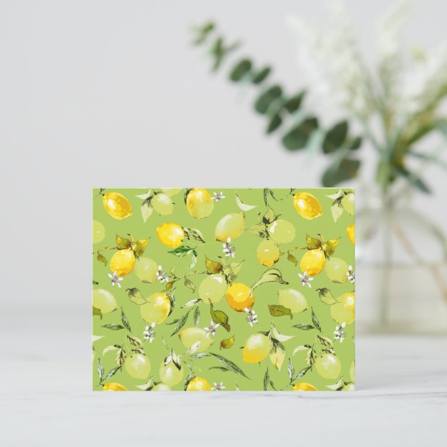 Watercolor lemons 22 announcement (Standing Front)
