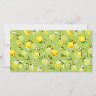 Watercolor lemons 22 save the date