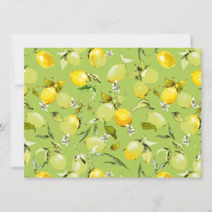 Watercolor lemons 22 save the date