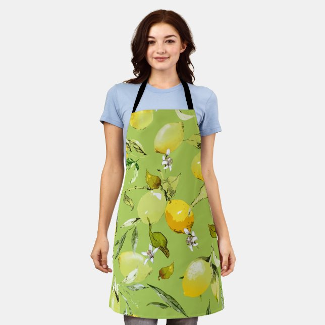 Watercolor lemons 23 apron (Worn)