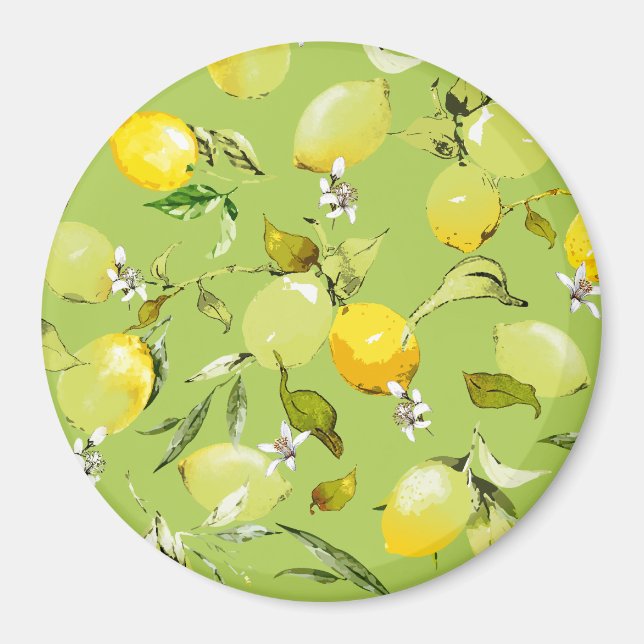 Watercolor lemons 23 magnet (Front)