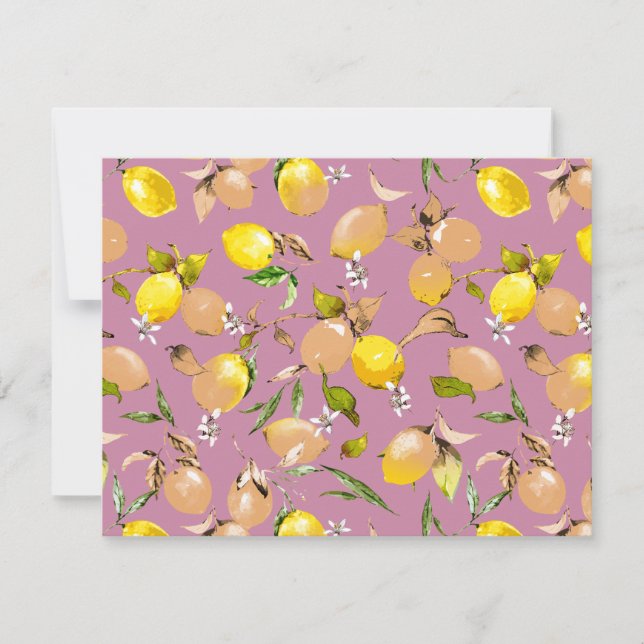 Watercolor lemons 25 card (Front)
