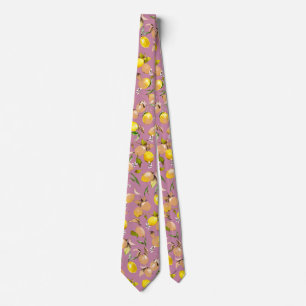 Watercolor lemons 25 tie