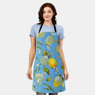 Watercolor lemons 26 apron