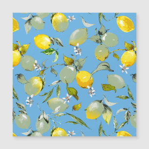 Watercolor lemons 27 magnetic invitation