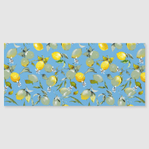 Watercolor lemons 27 magnetic invitation
