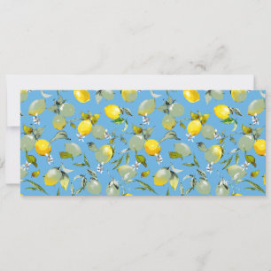 Watercolor lemons 27 save the date