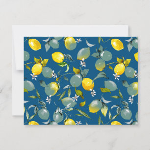 Watercolor lemons 29 card