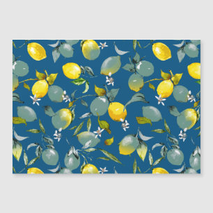 Watercolor lemons 29 magnetic invitation
