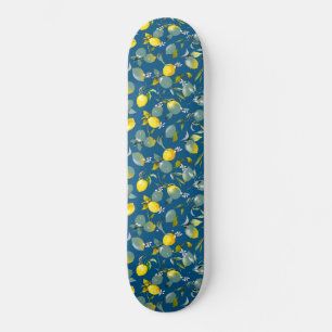 Watercolor lemons 29 skateboard