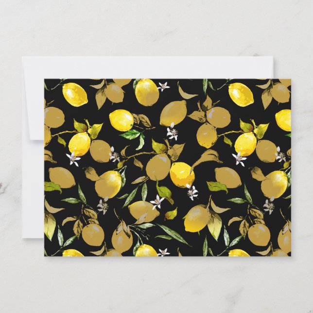 Watercolor lemons 30 announcement (Front)