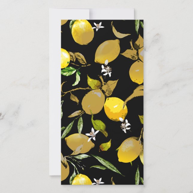 Watercolor lemons 30 save the date (Front)