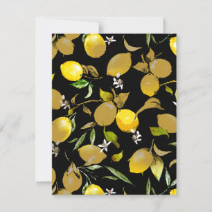 Watercolor lemons 30 save the date