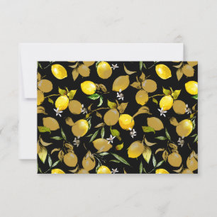 Watercolor lemons 30 save the date