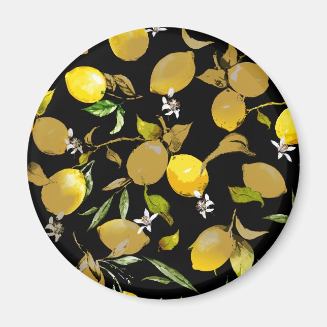 Watercolor lemons 31 magnet (Front)