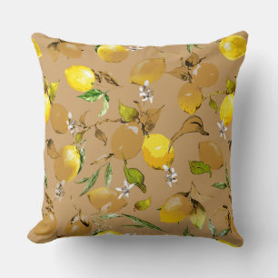 Watercolor lemons 32 cushion