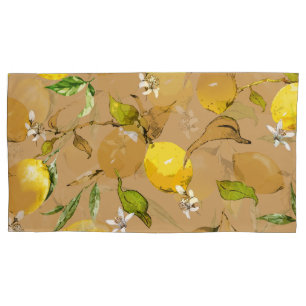 Watercolor lemons 33 pillowcase