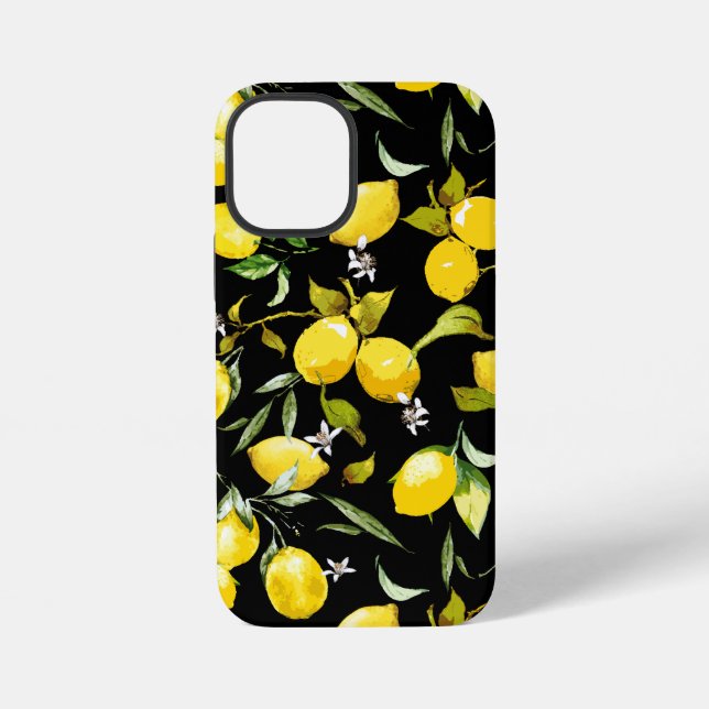 Watercolor lemons 7 iPhone case (Back)